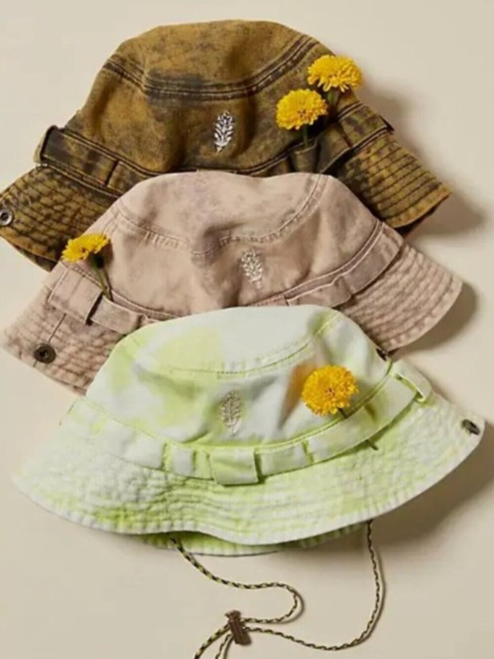 FREE PEOPLE FP MOVEMENT Happy Trails Bucket Hat in Washed Lime NWT